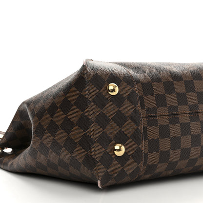 Louis Vuitton Damier Ebene Caissa Hobo Rose Ballerine 8 of 11