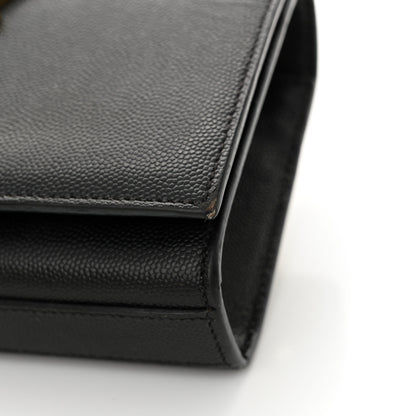 Saint Laurent Grain De Poudre Small Monogram Kate Satchel Black 16 of 16