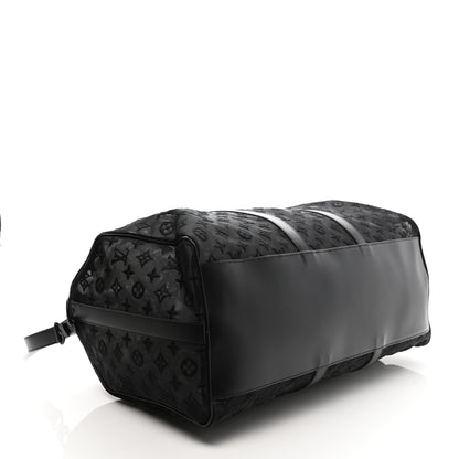 Louis Vuitton Monogram See Through Keepall Bandouliere 50 Black 4 of 14
