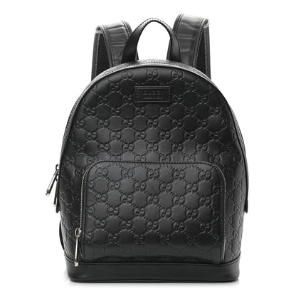Gucci Guccissima Signature Small Day Backpack Black 1 of 12