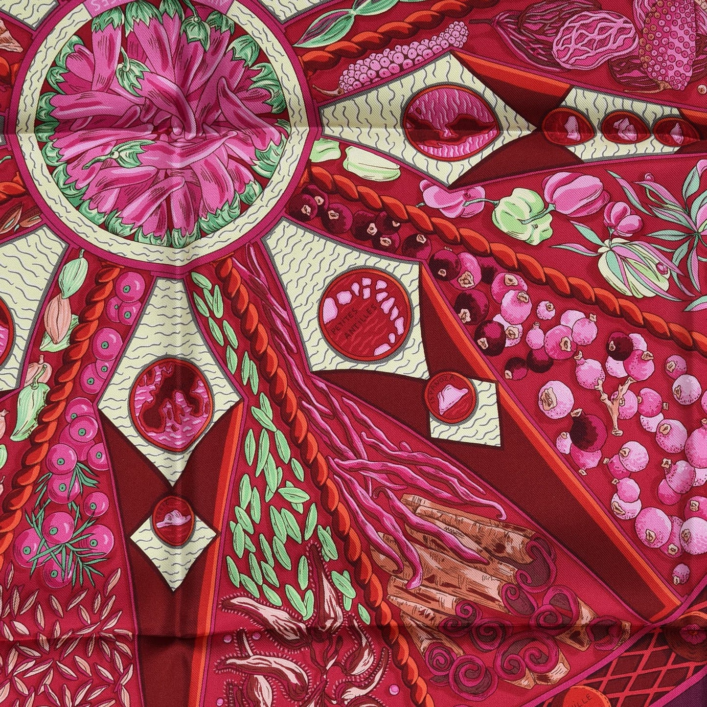 Silk Aux Pays Des Epices Scarf 90