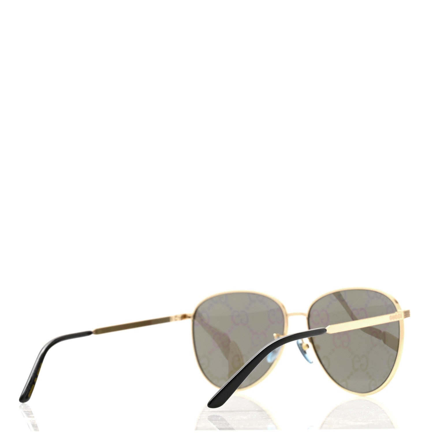 Gucci Metal Aviator Sunglasses GG0945SA Gold Multicolor 4 of 5