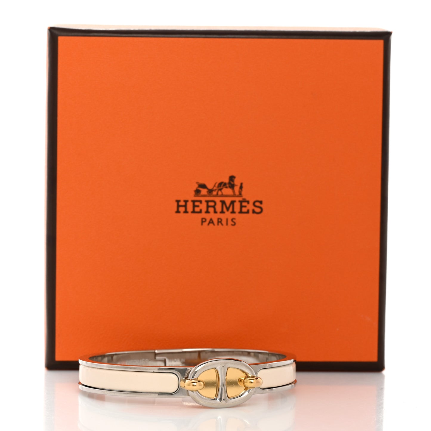 Enamel Mini Clic Chaine d'Ancre Bracelet PM Creme