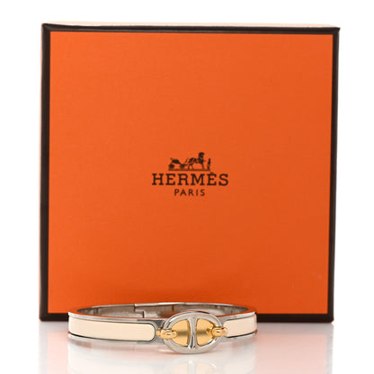 Hermes Enamel Mini Clic Chaine d'Ancre Bracelet PM Creme 5 of 5