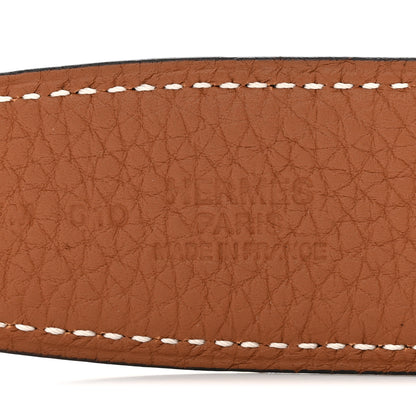 Hermes Box Togo 32mm H Belt 85 Black Gold 5 of 6