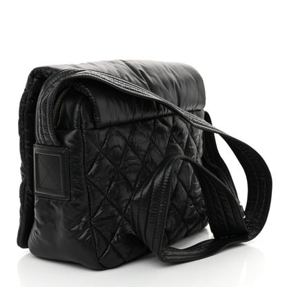 Chanel Nylon Small Coco Cocoon Messenger Bag Black 3 of 10