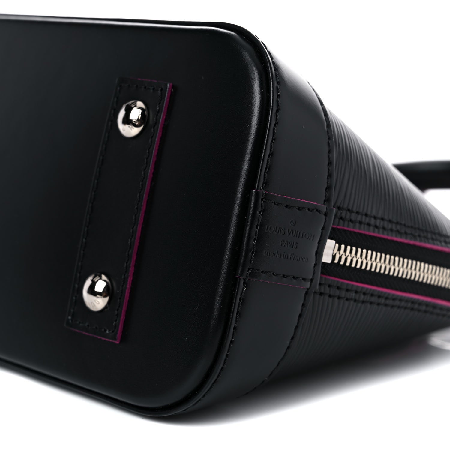 Louis Vuitton Epi Alma BB Black Hot Pink 8 of 9
