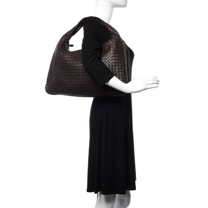 Bottega Veneta Nappa Intrecciato Large Veneta Hobo Ebano 2 of 11