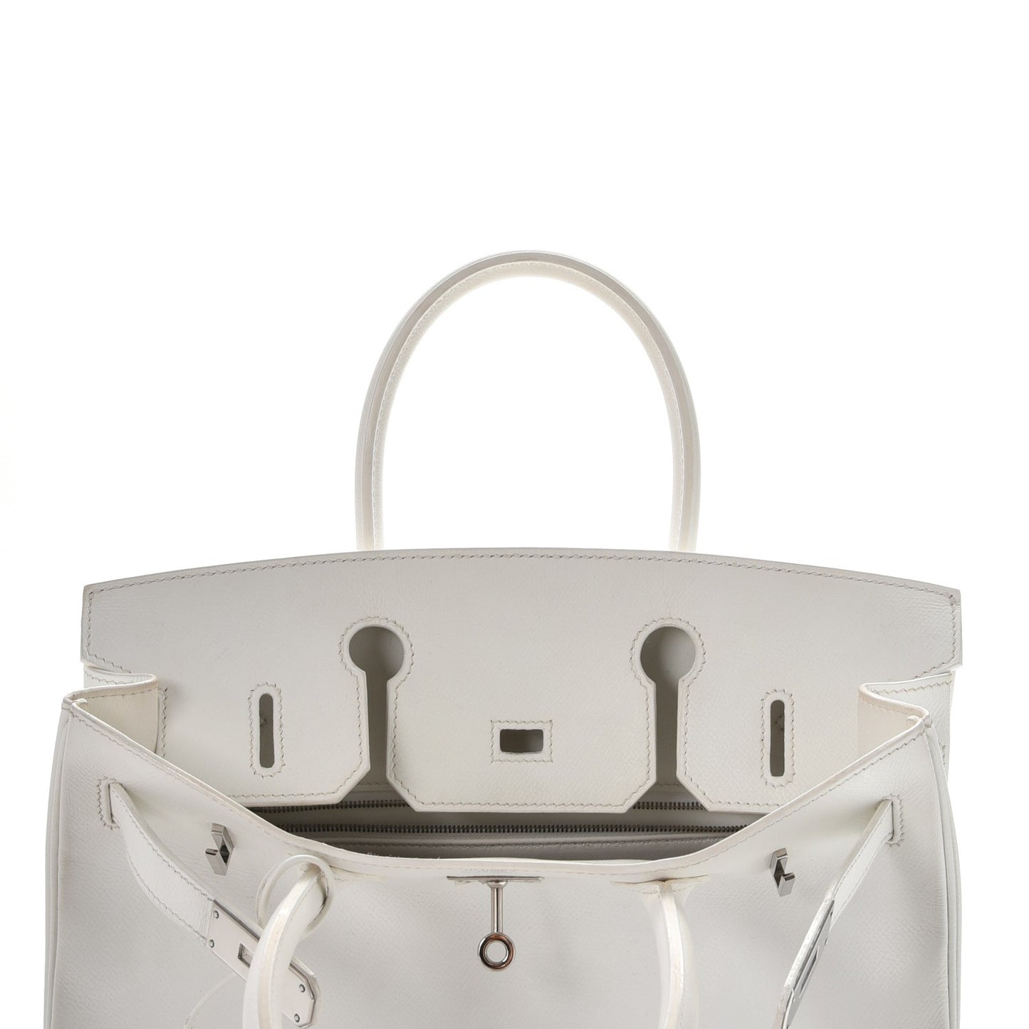 Epsom Birkin 30 White