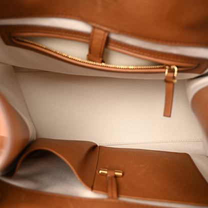 The Row Polished Saddle Calfskin Soft Margaux 12 Cuir 5 of 9