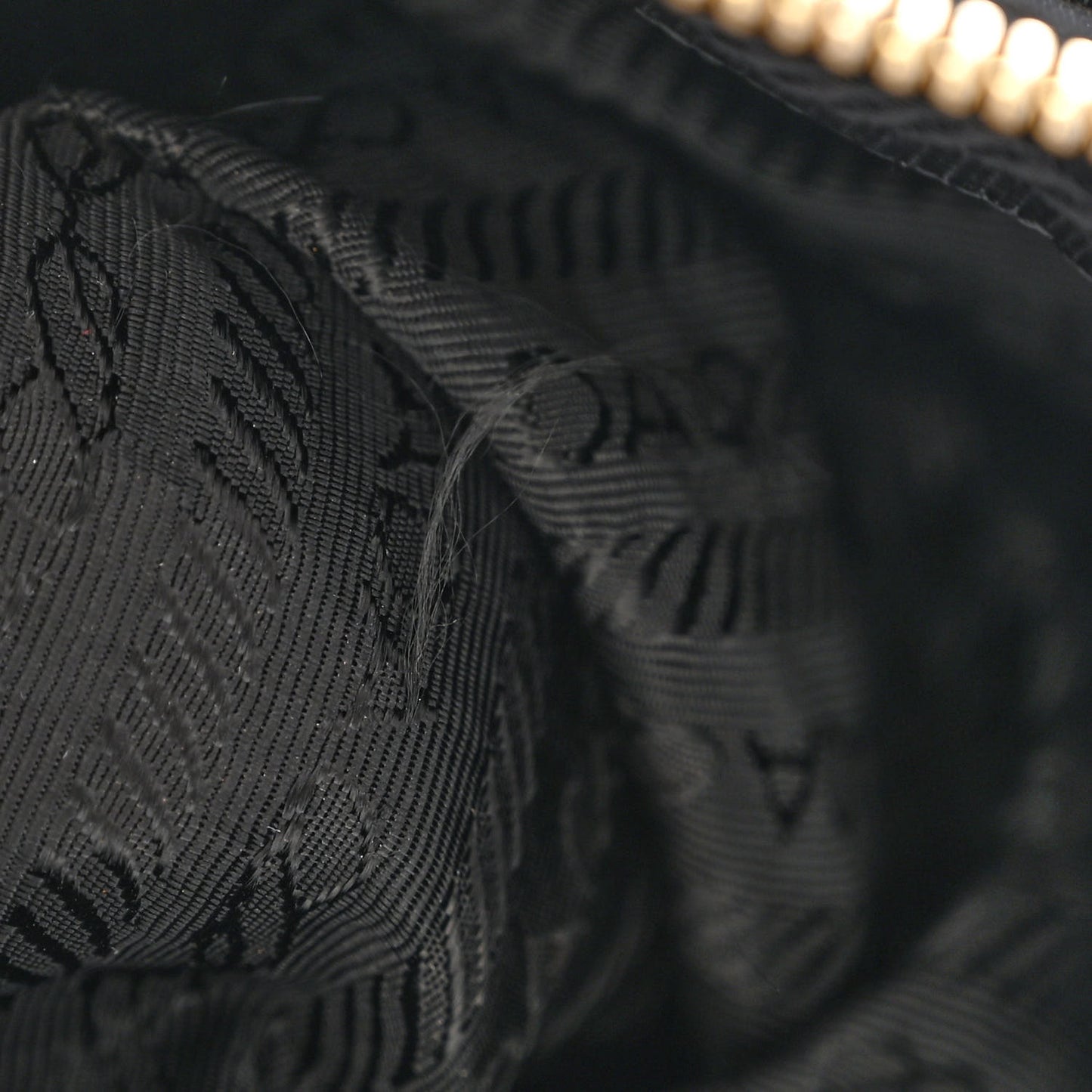 Tessuto Nylon Chain Shoulder Bag Black