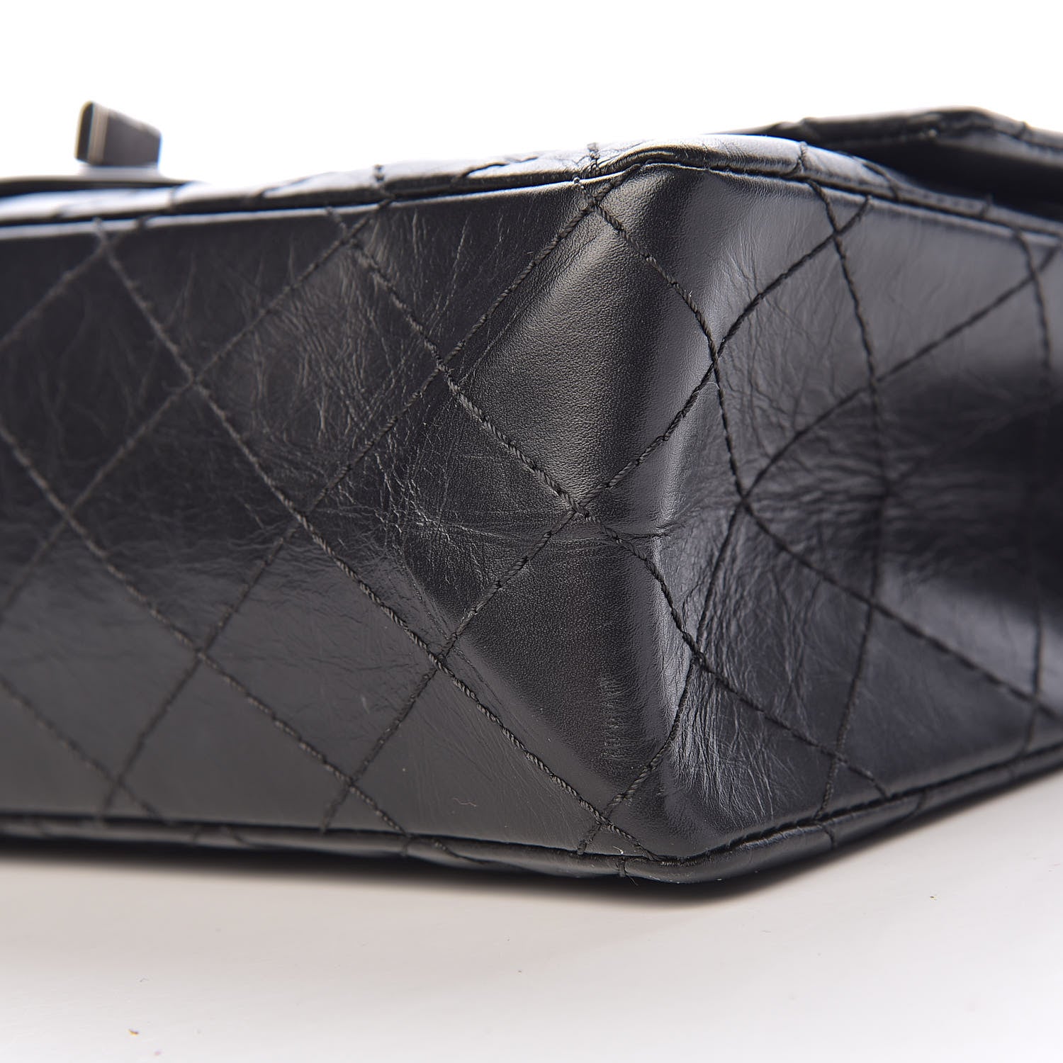 Chanel Aged Calfskin Quilted 2.55 Reissue 225 Flap Black 14 of 15