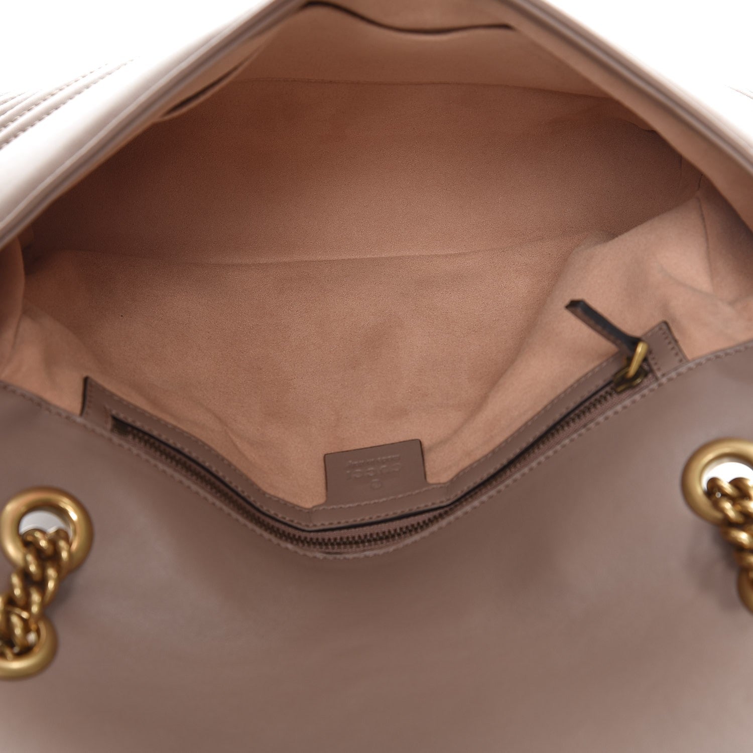 Gucci Calfskin Matelasse Medium GG Marmont Shoulder Bag Porcelain Rose 5 of 7