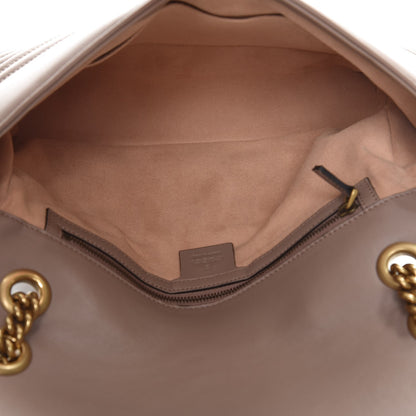 Gucci Calfskin Matelasse Medium GG Marmont Shoulder Bag Porcelain Rose 5 of 7