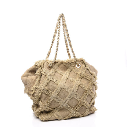 Chanel Tweed Nature Tote Beige 2 of 10