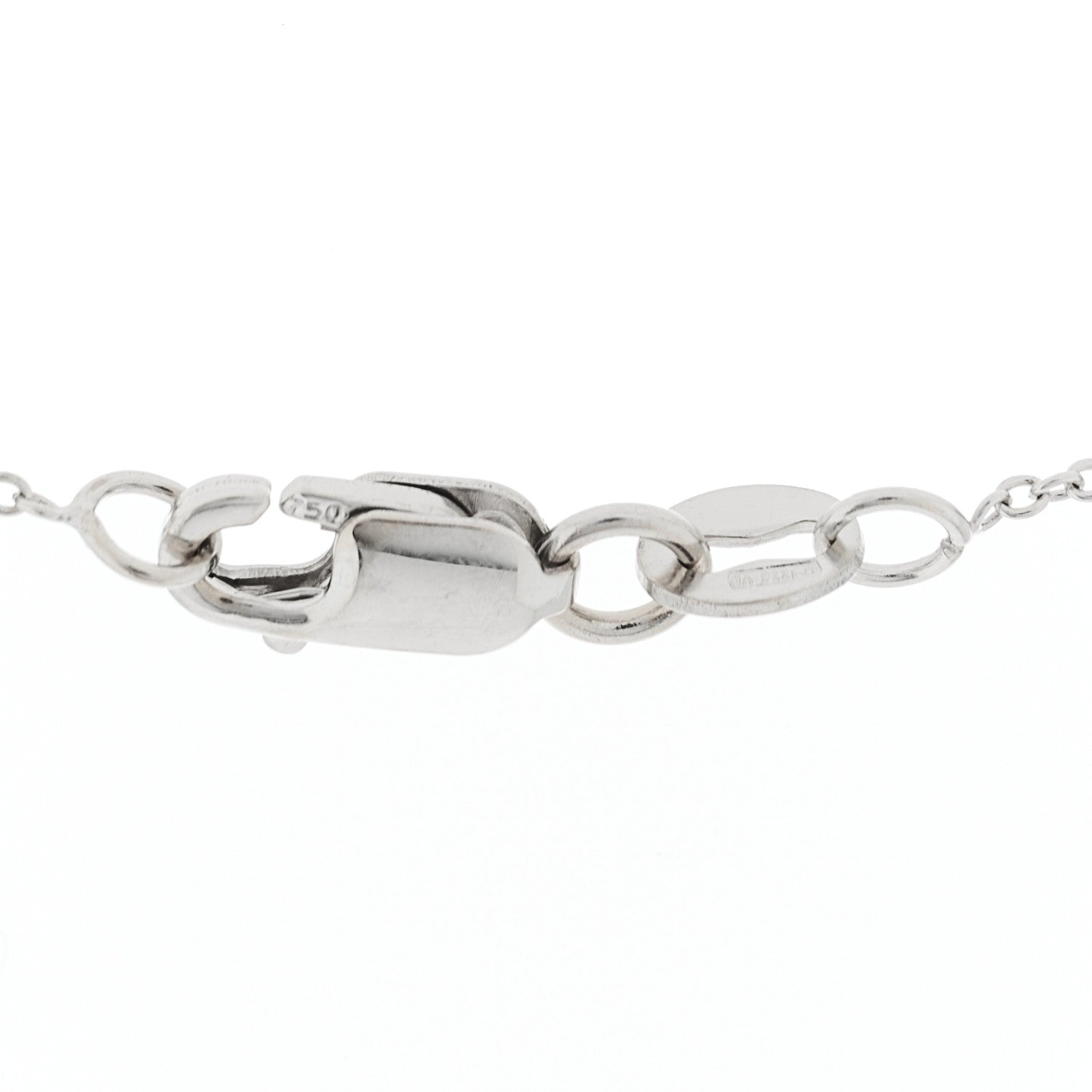 Roberto Coin 18K White Gold Diamond .24ct Diamonds by the Inch Pendant Necklace 4 of 6