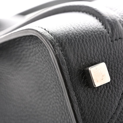 Celine Drummed Calfskin Mini Luggage Black 10 of 11