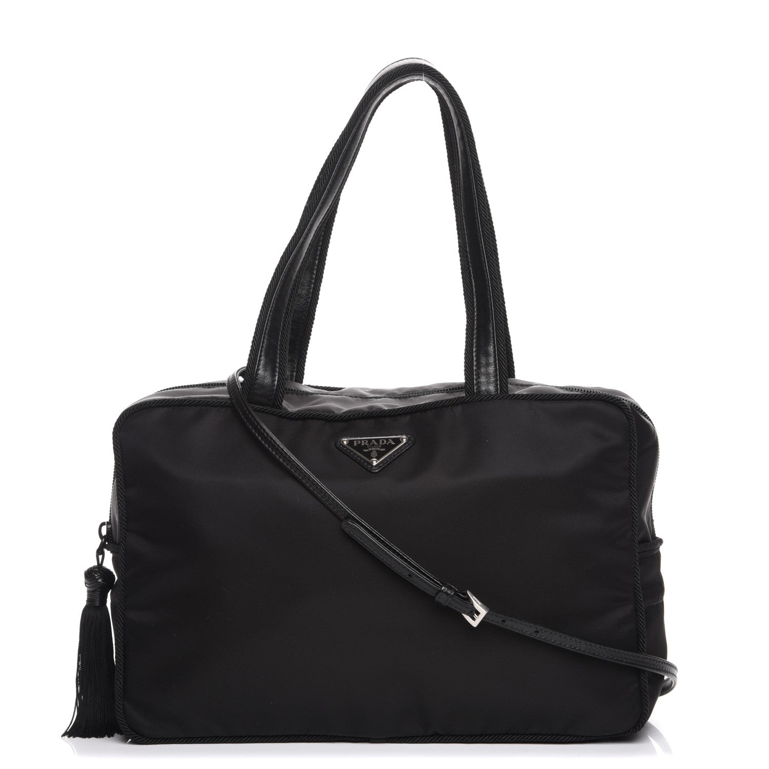 Prada Tessuto Nylon Passama Shoulder Bag Nero Black 1 of 8