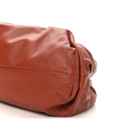 Bottega Veneta Smooth Butter Calf The Pouch Oversized Clutch Rust 10 of 10