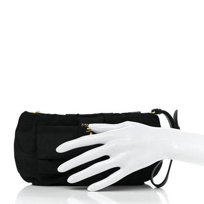 Prada Tessuto Nylon Bow Wristlet Black 2 of 10