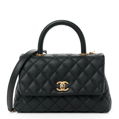 Chanel Caviar Quilted Mini Coco Handle Flap Black 1 of 15
