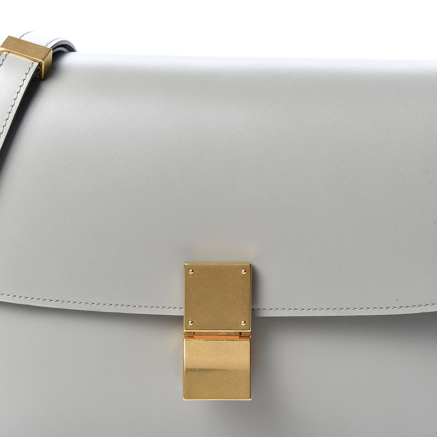 Celine Box Calfskin Medium Classic Box Flap Bag Zinc 8 of 8