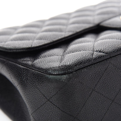 Chanel Caviar Quilted Jumbo Double Flap Black 8 of 21
