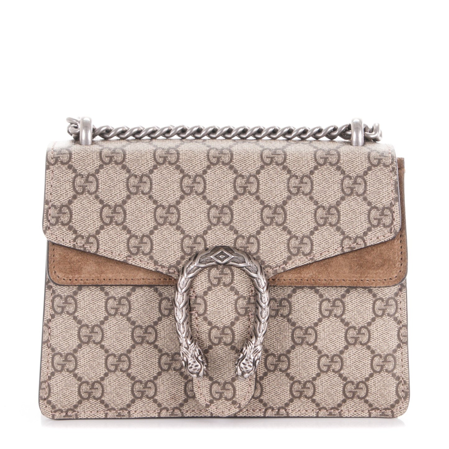 GG Supreme Monogram Mini Dionysus Shoulder Bag Taupe