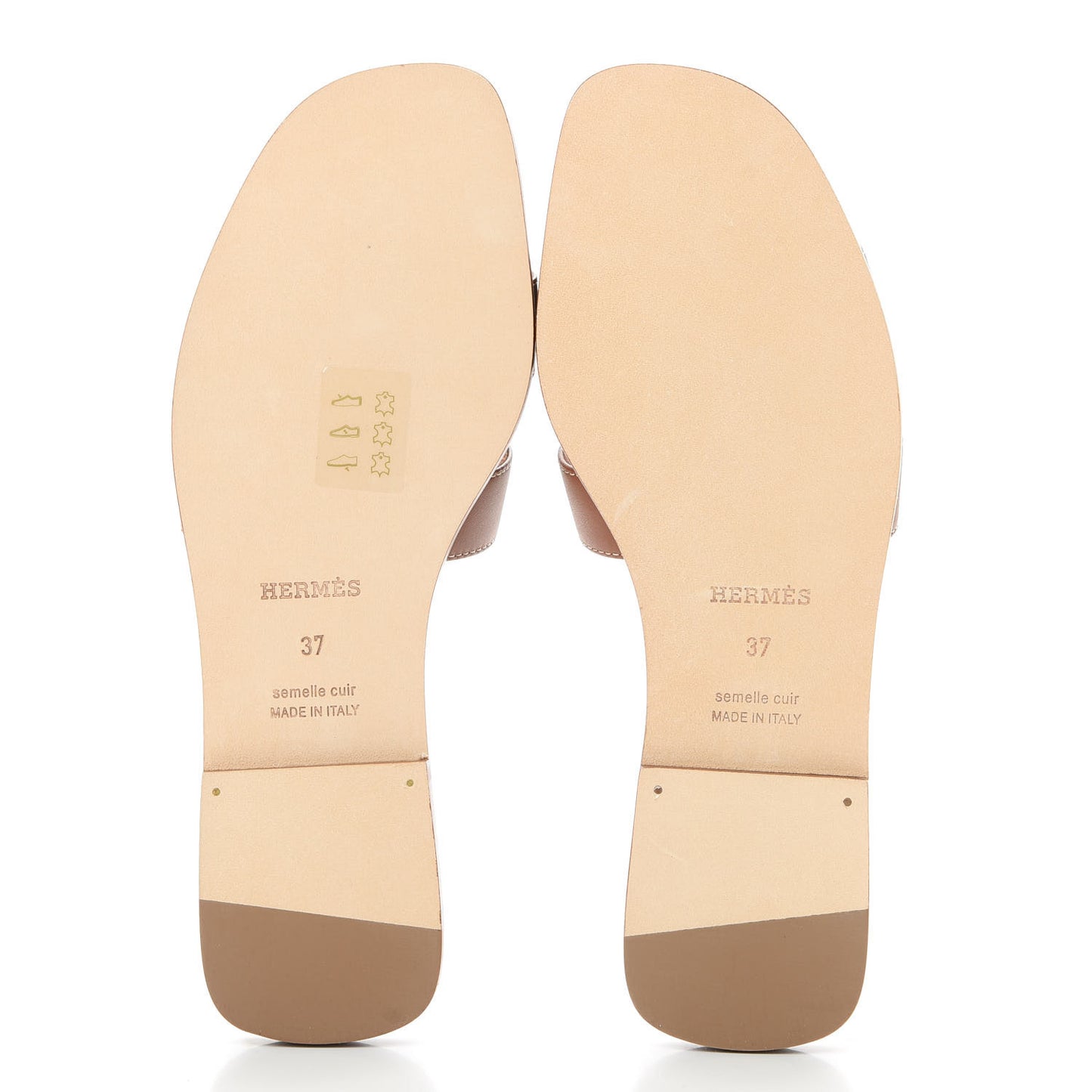 Box Calfskin Oran Sandals 37 Gold