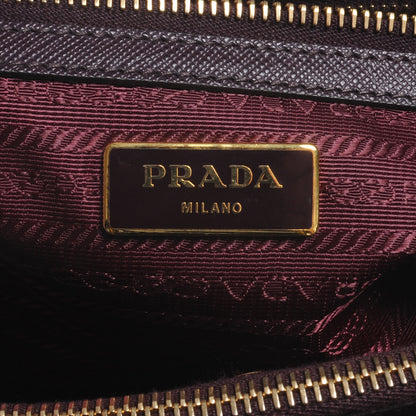 Prada Saffiano Lux Medium Tote Bordeaux 8 of 10