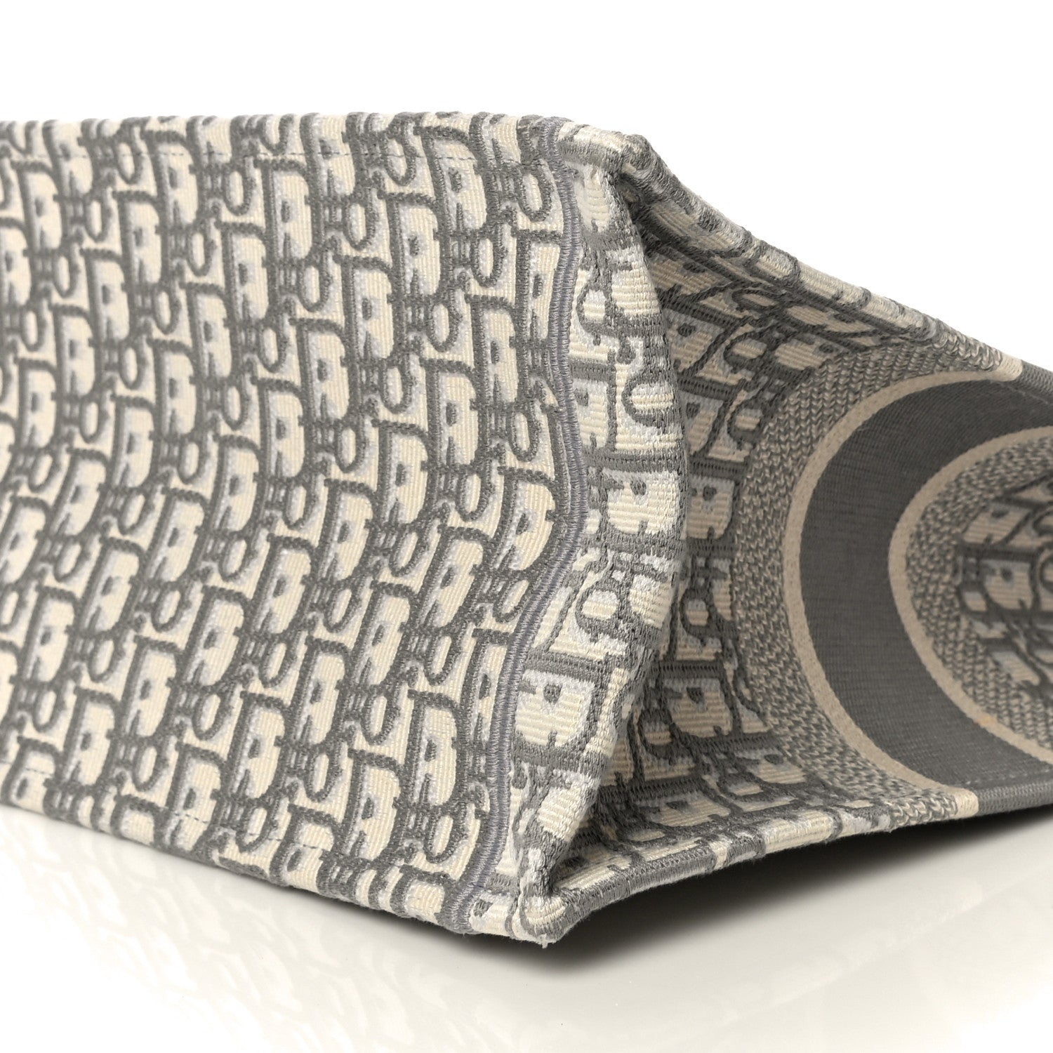 Christian Dior Oblique Medium Book Tote Grey 10 of 14