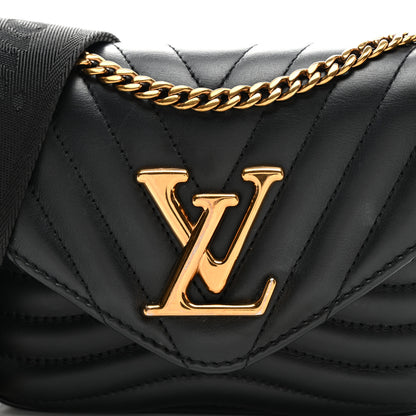 Louis Vuitton Calfskin New Wave Multi Pochette Black 6 of 8