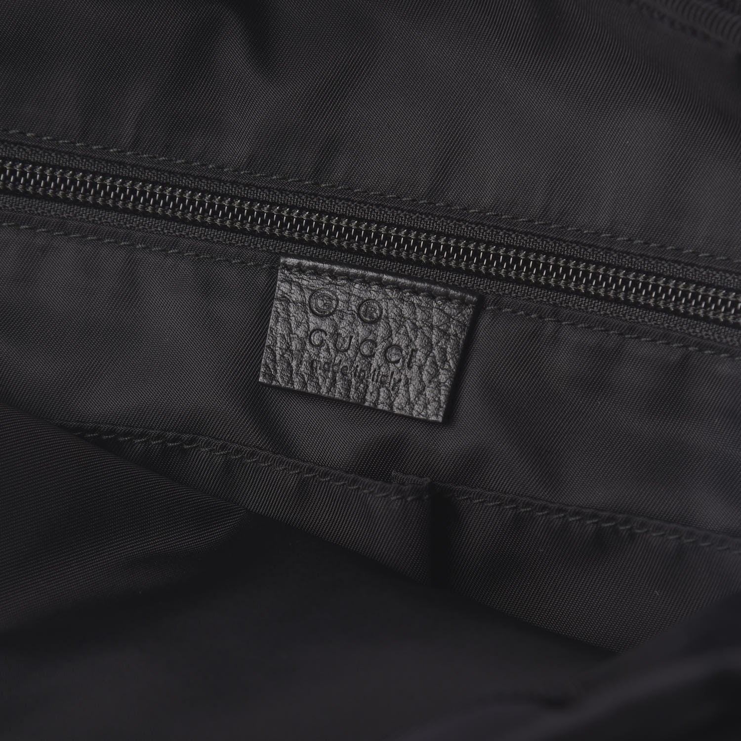 Gucci Nylon Monogram Medium Light Double Buckle Backpack Black 7 of 9