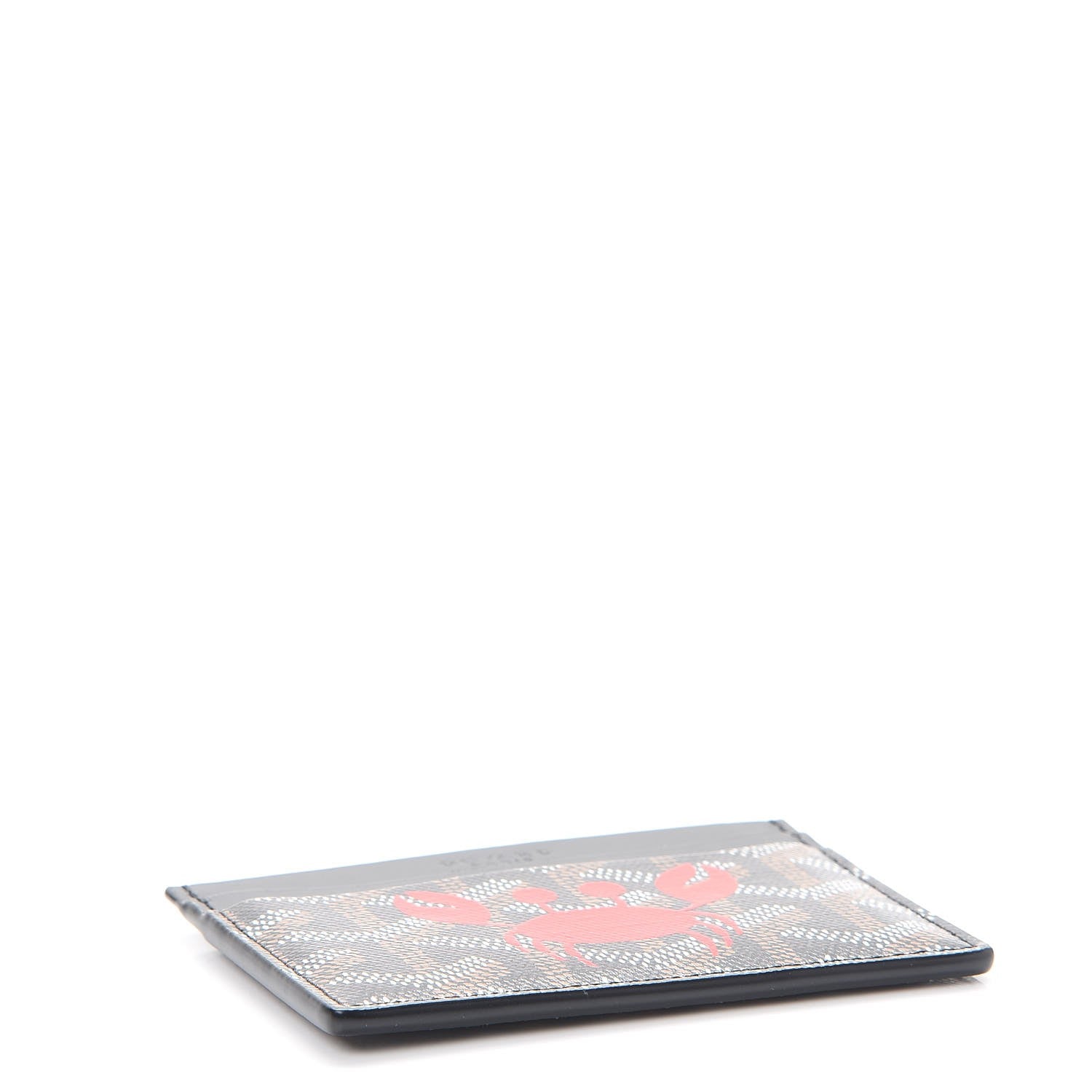 Goyard Goyardine Crab Painted Saint Sulpice Card Holder Black 4 of 7