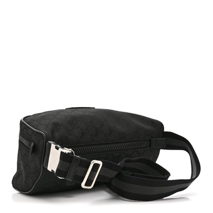 Gucci Nylon Monogram Fanny Pack Belt Bag Black 3 of 10