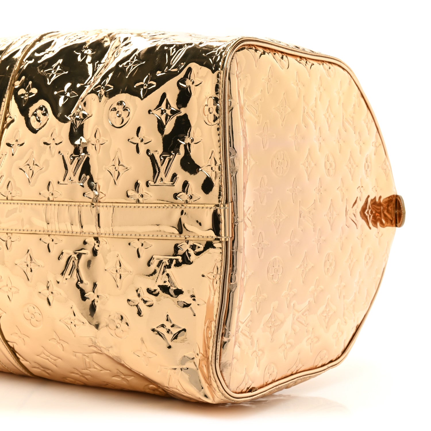 Louis Vuitton Monogram Miroir Keepall 55 Gold 6 of 14