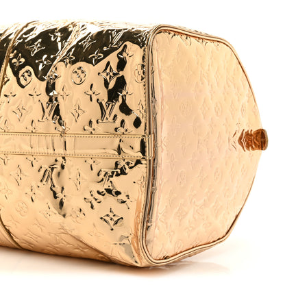 Louis Vuitton Monogram Miroir Keepall 55 Gold 6 of 14