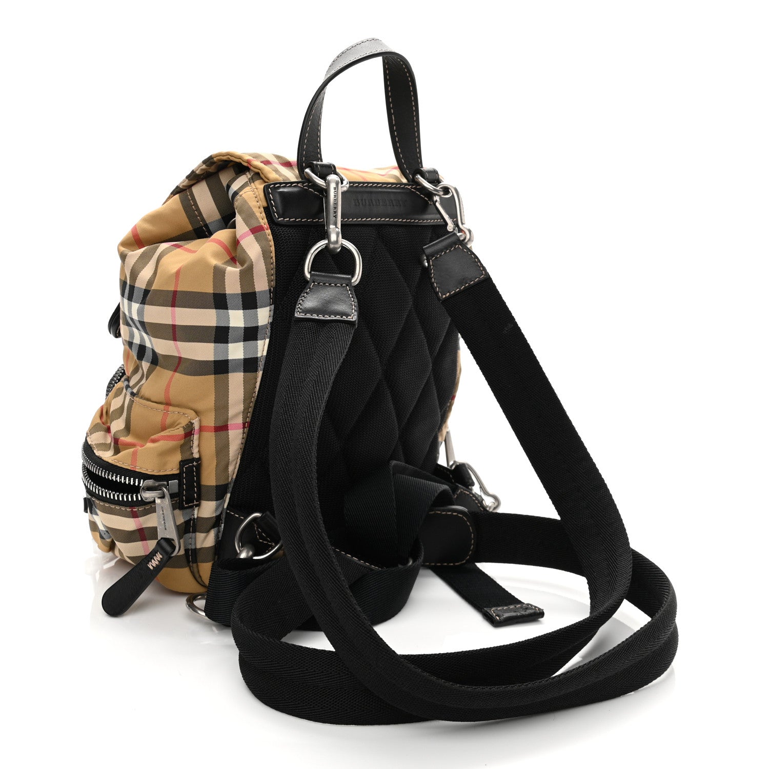 Burberry Vintage Check Small Rucksack Backpack Antique Yellow 2 of 13