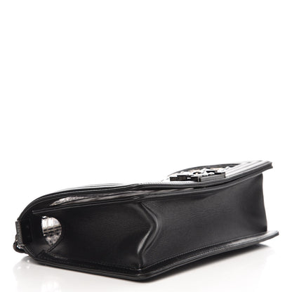 Chanel PVC Thread Woven Medium Boy Flap Black 4 of 9
