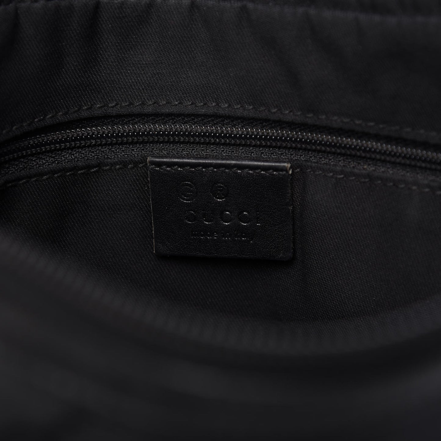 Nylon Monogram Shoulder Bag Black