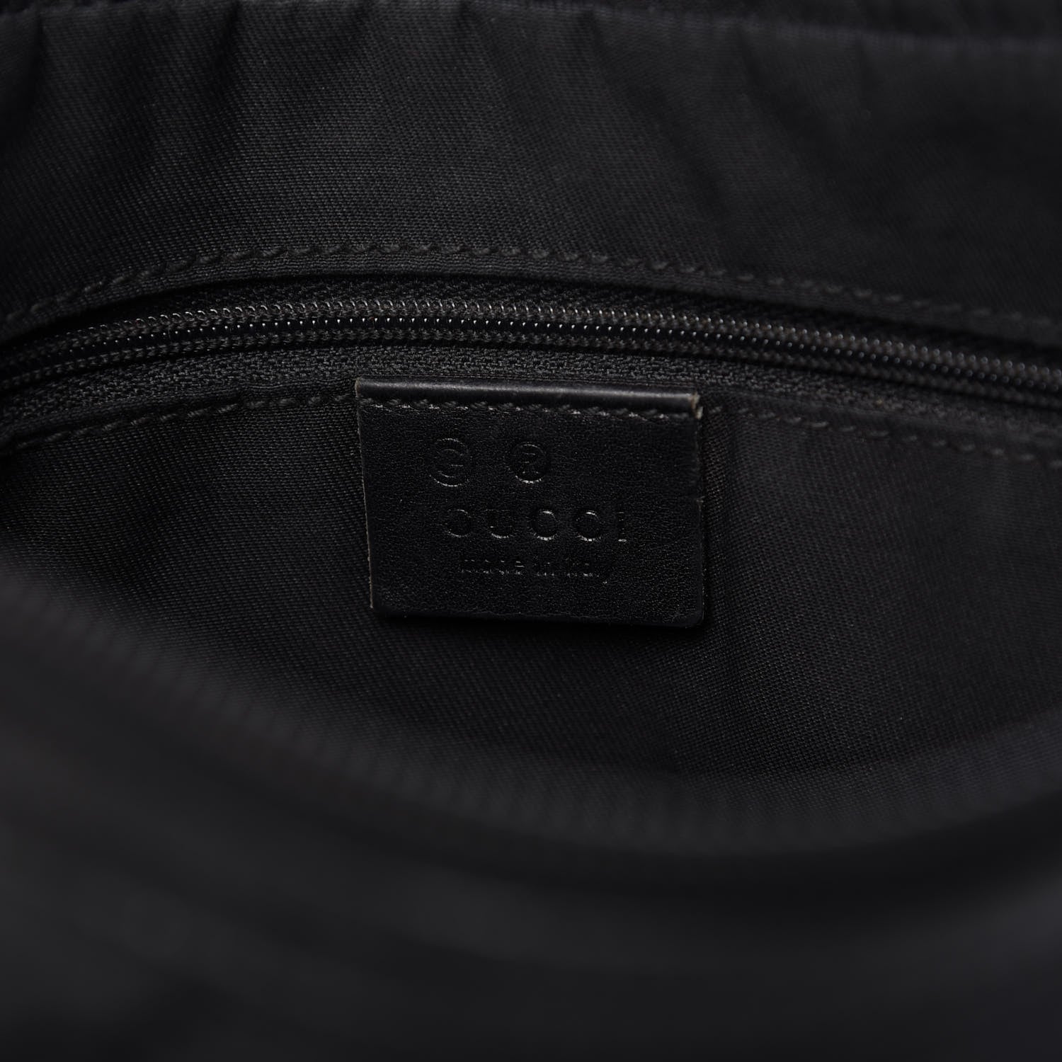 Gucci Nylon Monogram Shoulder Bag Black 8 of 13