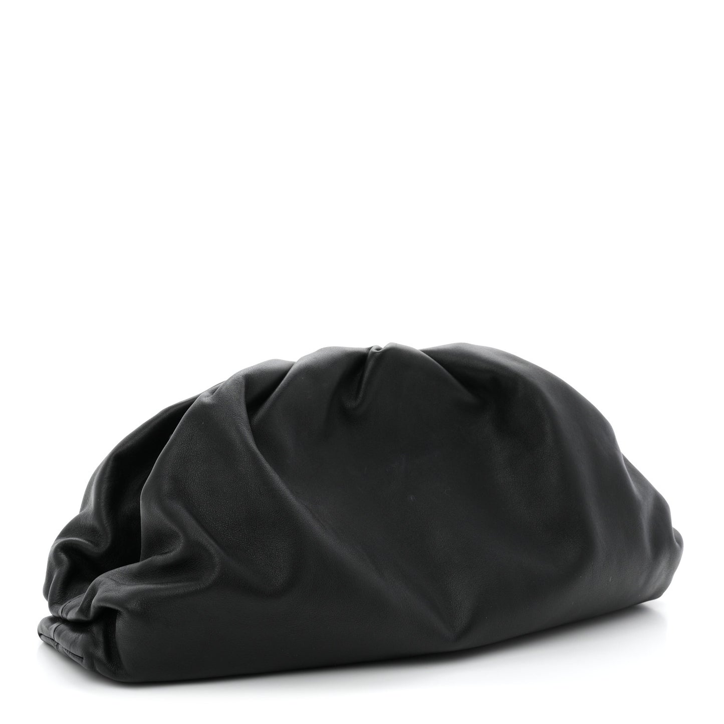 Smooth Butter Calf The Pouch Oversized Clutch Black
