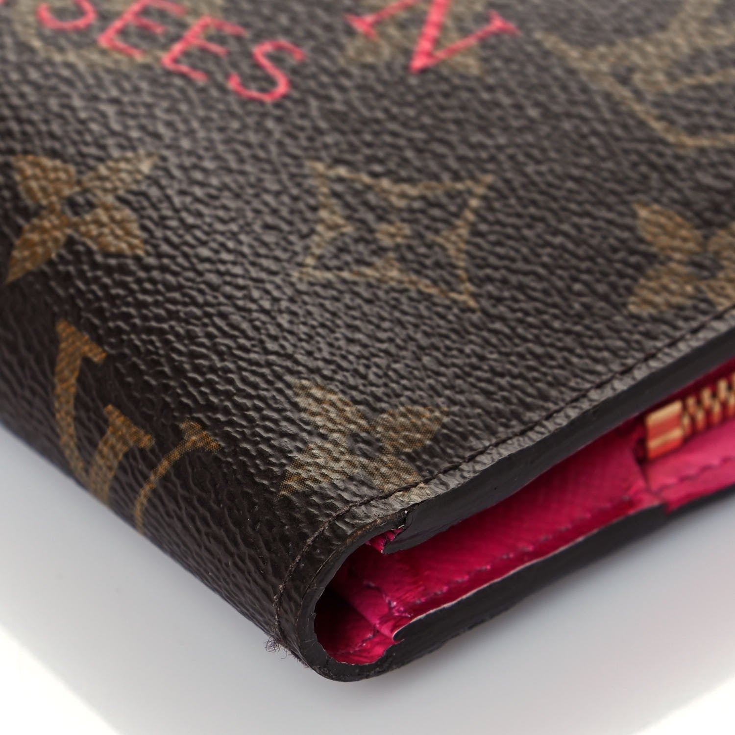 Louis Vuitton Monogram Articles de Voyage Ikat Insolite Wallet Rose Indien 10 of 12