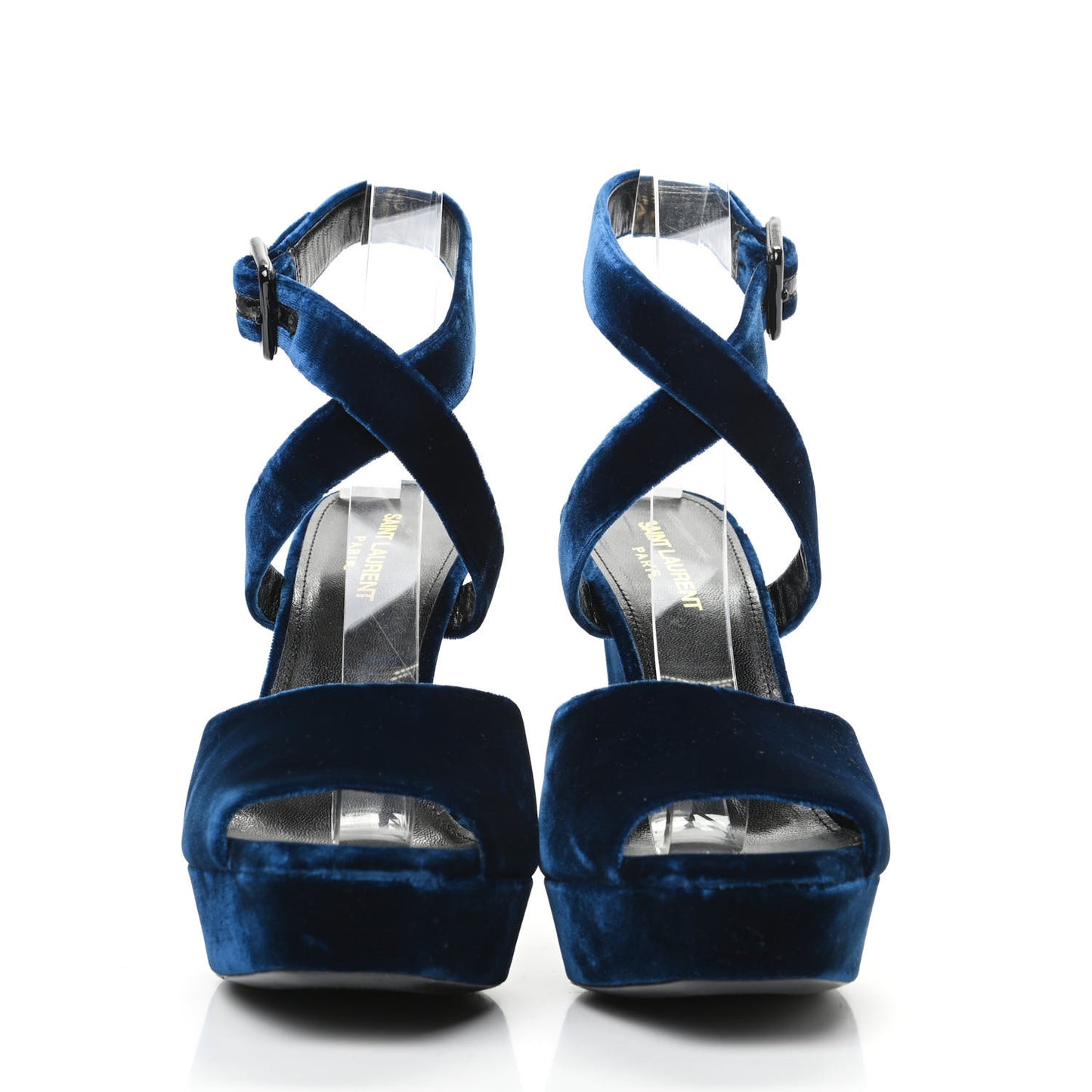Velvet Debbie Platform Sandal 39.5 Blue