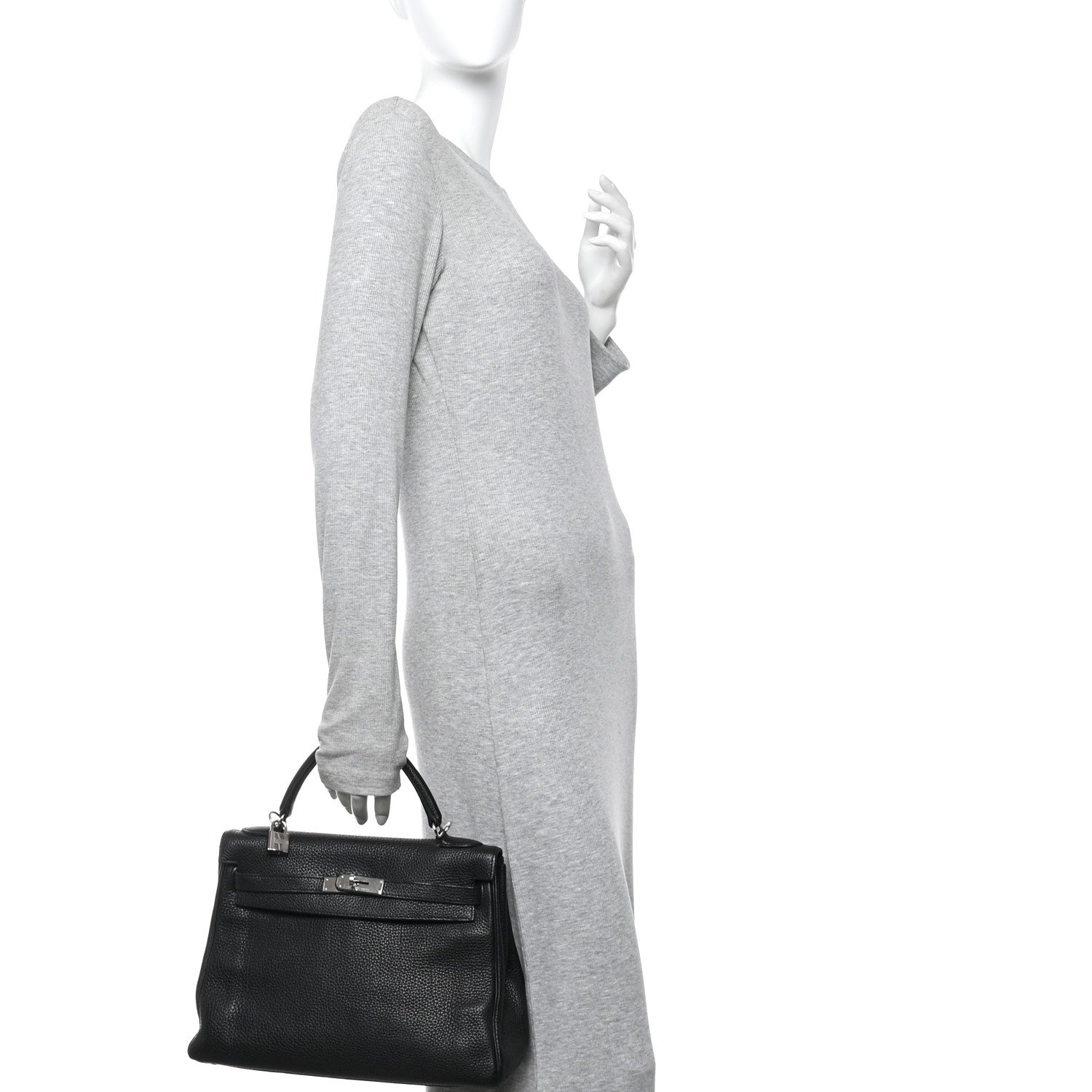 Hermes Togo Kelly Retourne 32 Black 2 of 14