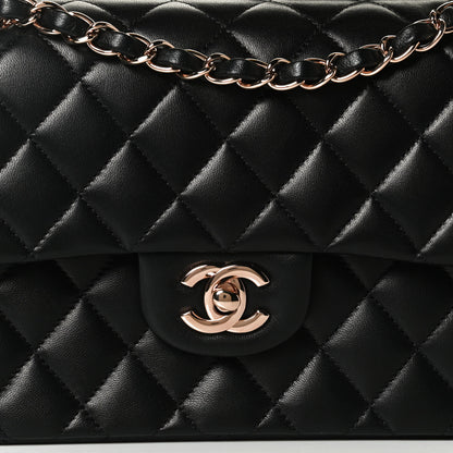 Chanel Lambskin Quilted Small Double Flap Black 7 of 14