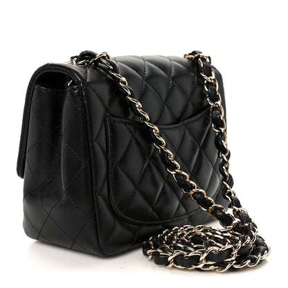 Chanel Lambskin Quilted Mini Square Flap Black 3 of 12