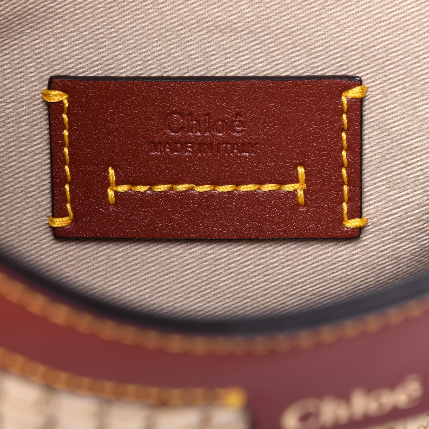 Chloe Calfskin Raffia Embroidered Small Darryl Crossbody Brown 6 of 11