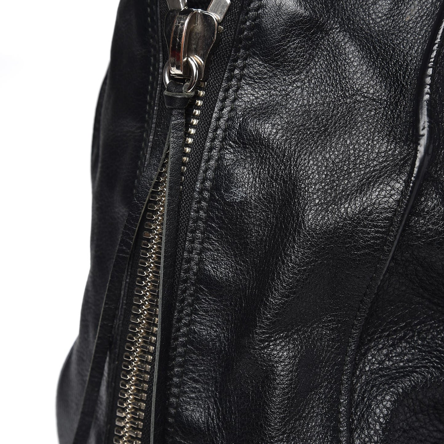 Supple Calfskin Papier A4 Zip Around Tote Black