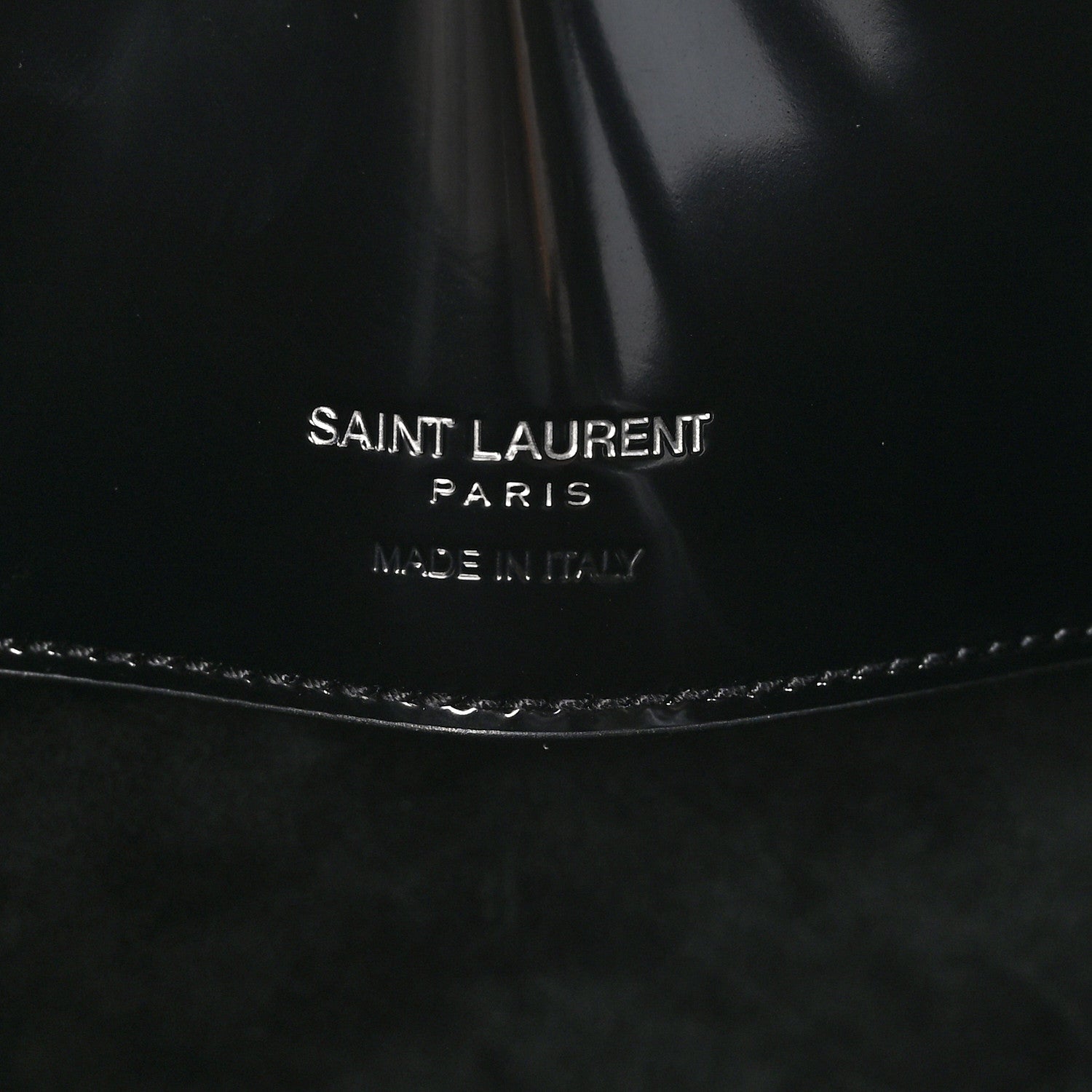 Saint Laurent Patent Calfskin Le 37 Bucket Bag Black 8 of 11